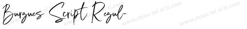 Burgues Script Regul字体转换